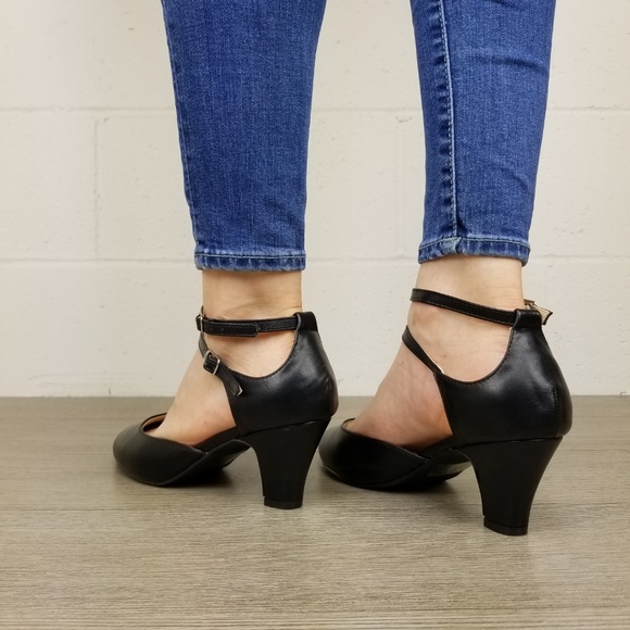 Black Rockabilly Vintage Style Shoes - Picture 4 of 8